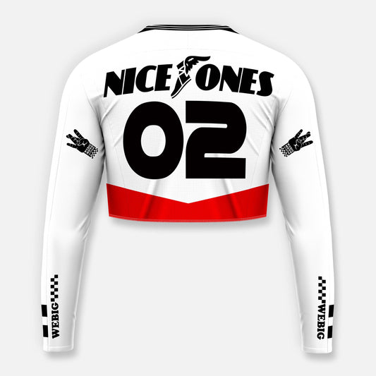 NICE ONES WOMENS CROP JERSEY NAME & NUMBER PRINTING