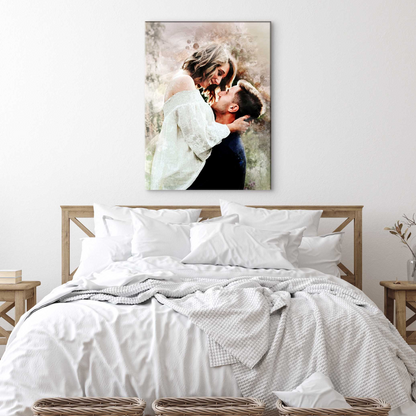 Couple Watercolor Portrait Sign