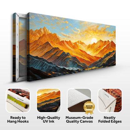 Canvas Print: "Alpenglow Majesty"
