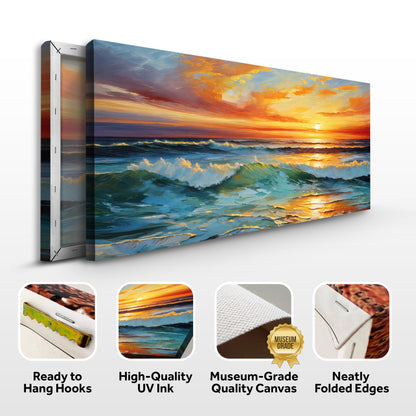 Canvas Print: "Sunset Surge"