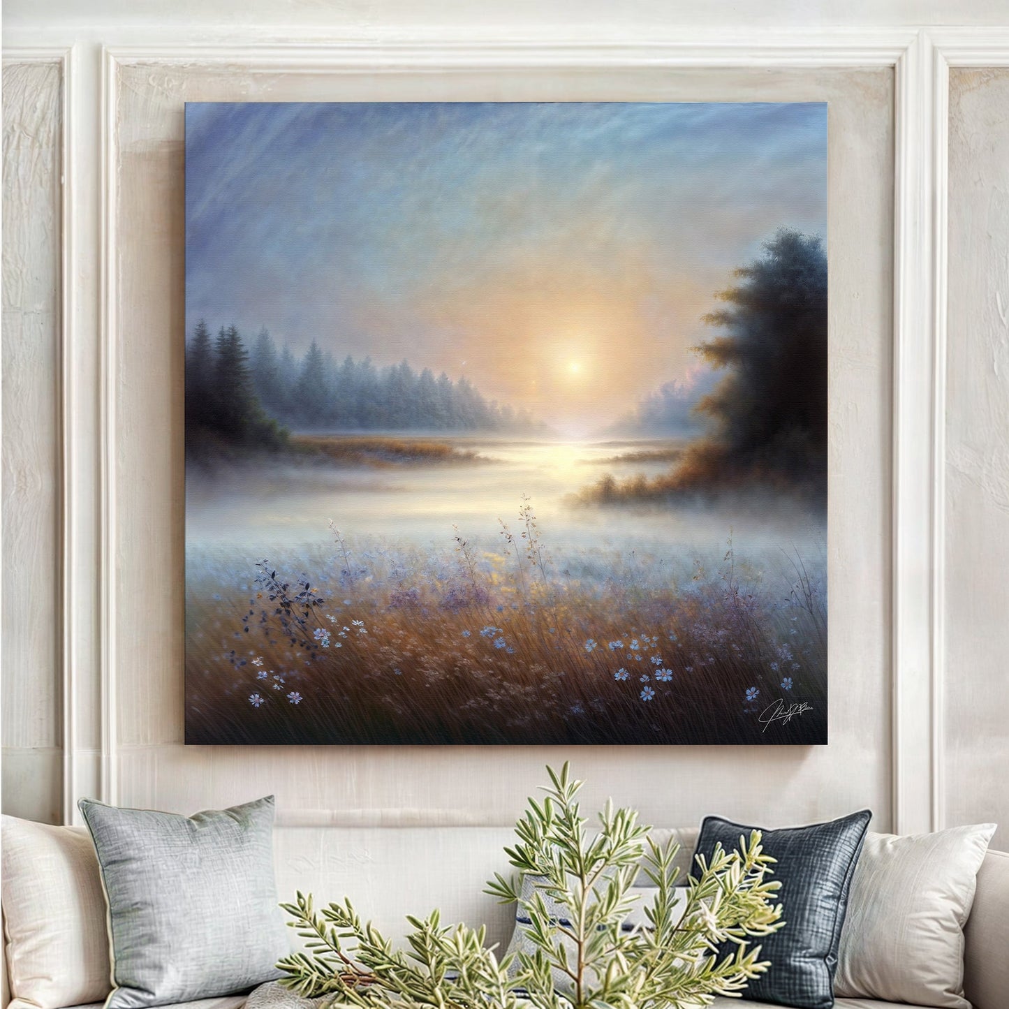 Canvas Print: Misty Serenade