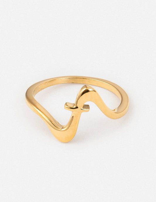 Wavy Cross Ring