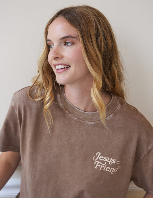 What a Friend in Jesus Brown Unisex Tee