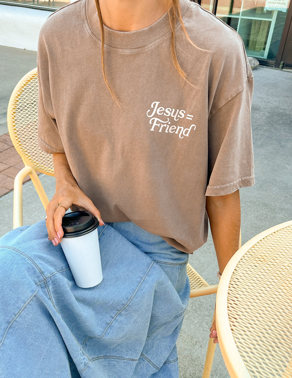 What a Friend in Jesus Brown Unisex Tee