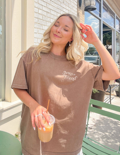 What a Friend in Jesus Brown Unisex Tee