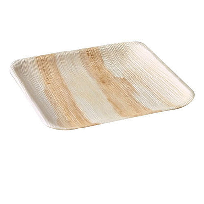 Palm Leaf Plates Square Dinner ALL SIZES Plates 4"-10" Inch (Set of 100/50/25)