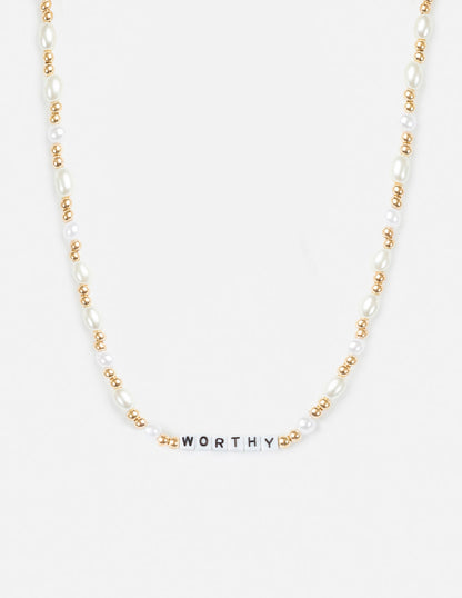 Worthy Letter Necklace