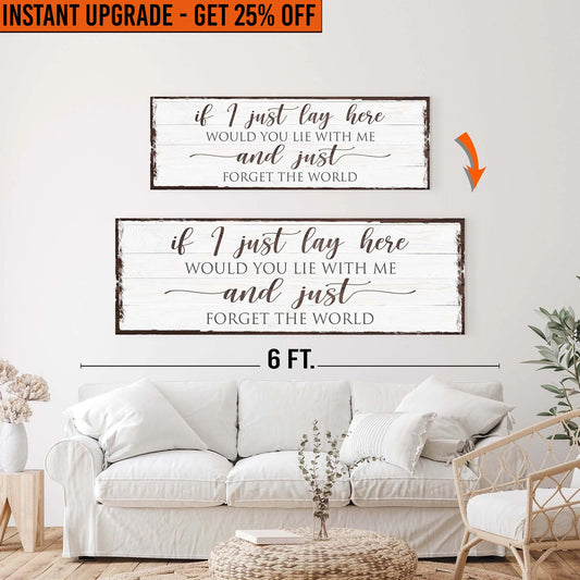 Upgrade Your 48x16 Inches Canvas 'Would You Lie With Me To 60x20 Inches Canvas