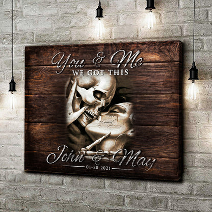 We Got This Personalized Skeleton Couple - Gift For Gothic Lover - Gothic Decor For Home