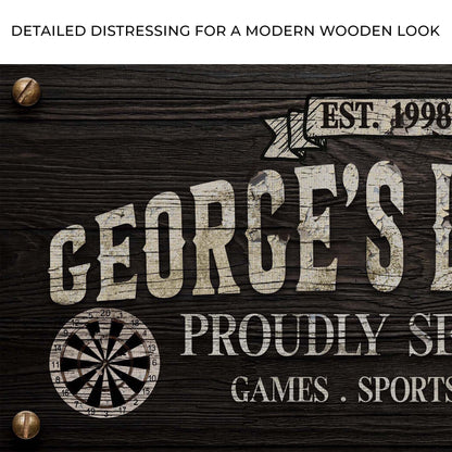 Proudly Serving Lounge Sign