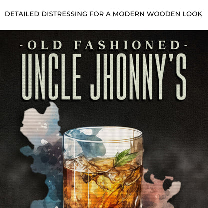 Old Fashioned Whiskey Bar Sign