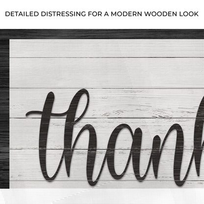 Thankful And Blessed Sign III