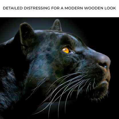 Black Panther Head Canvas Wall Art