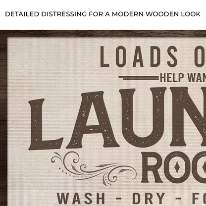 Loads Of Fun Help Wanted Laundry Room Sign