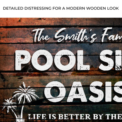 Poolside Oasis Sign