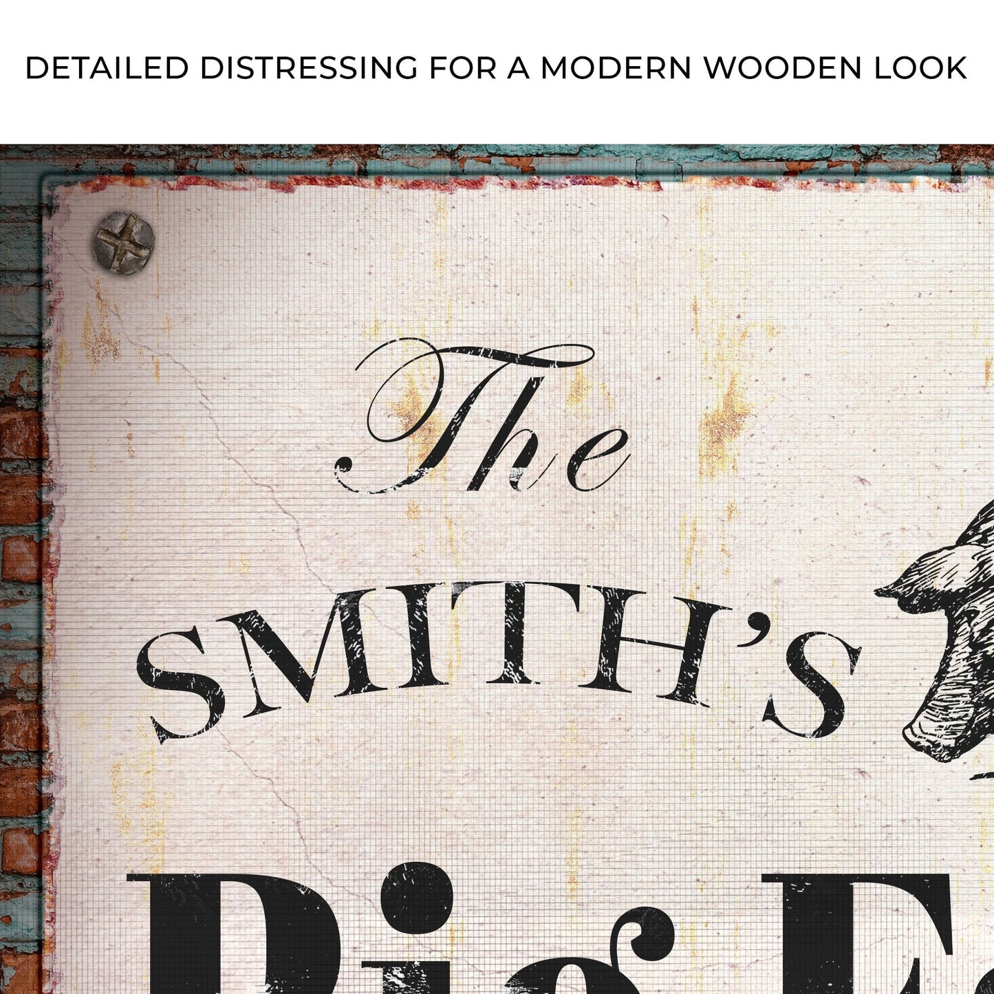 Rustic Pig Farm Sign II