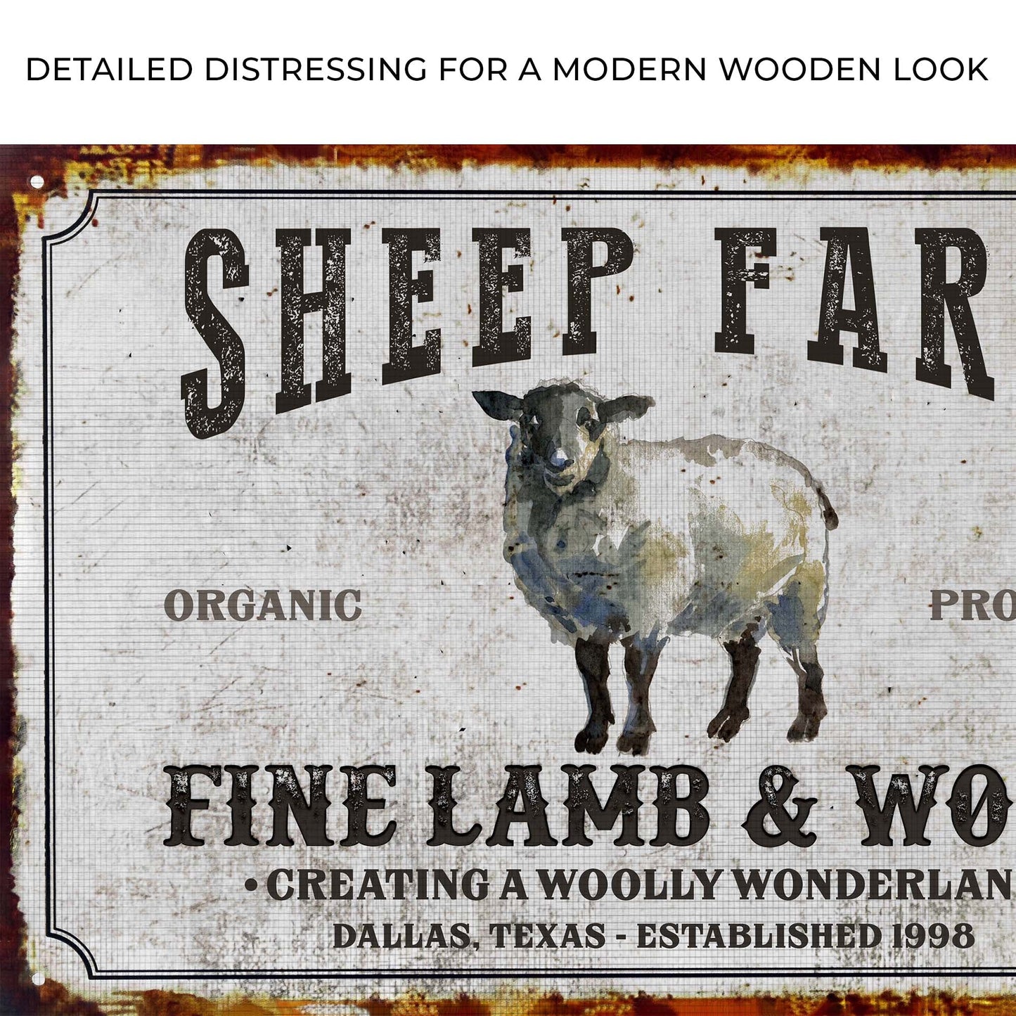Sheep Farm Sign V