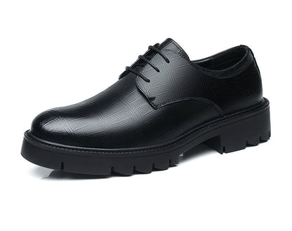 Men's Inner Height Increasing Business Casual Leather Shoes