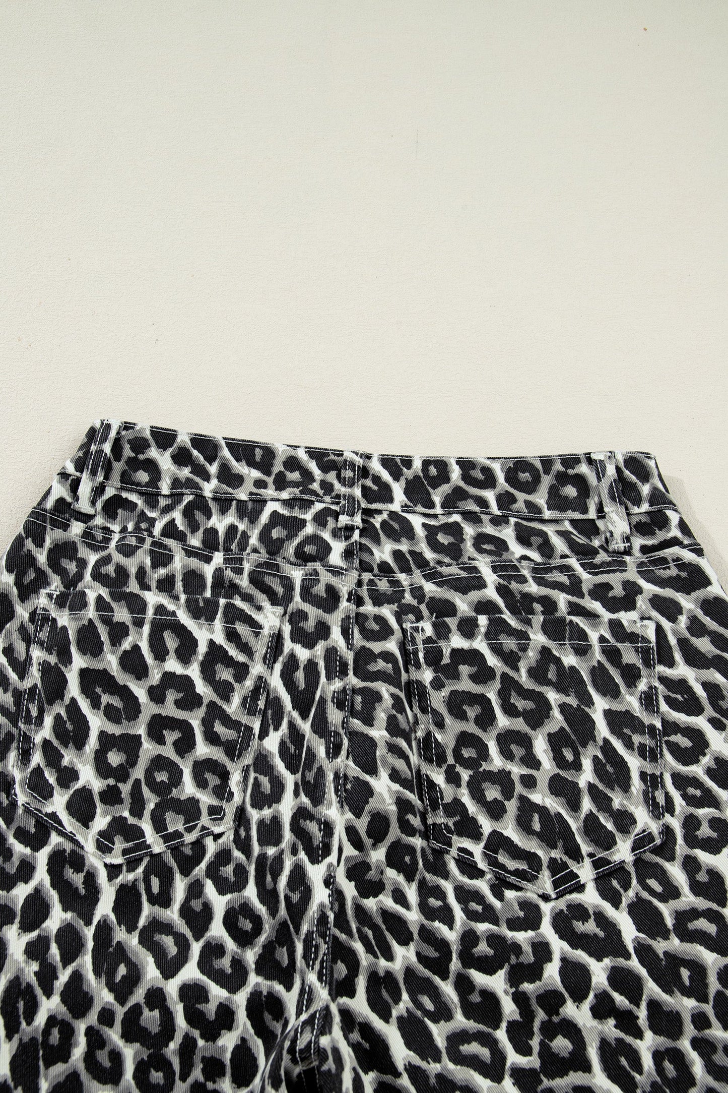 Leopard Barrel Jeans