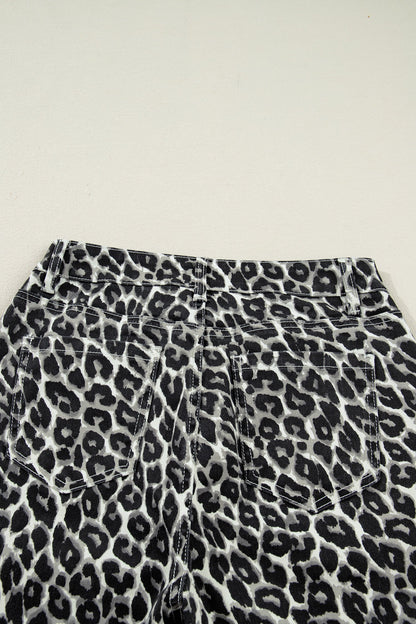 Leopard Barrel Jeans