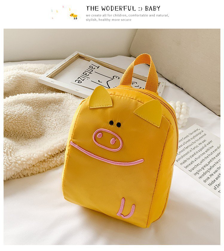 Cartoon Shoulder Nylon Cloth Children's Leisure School Bag