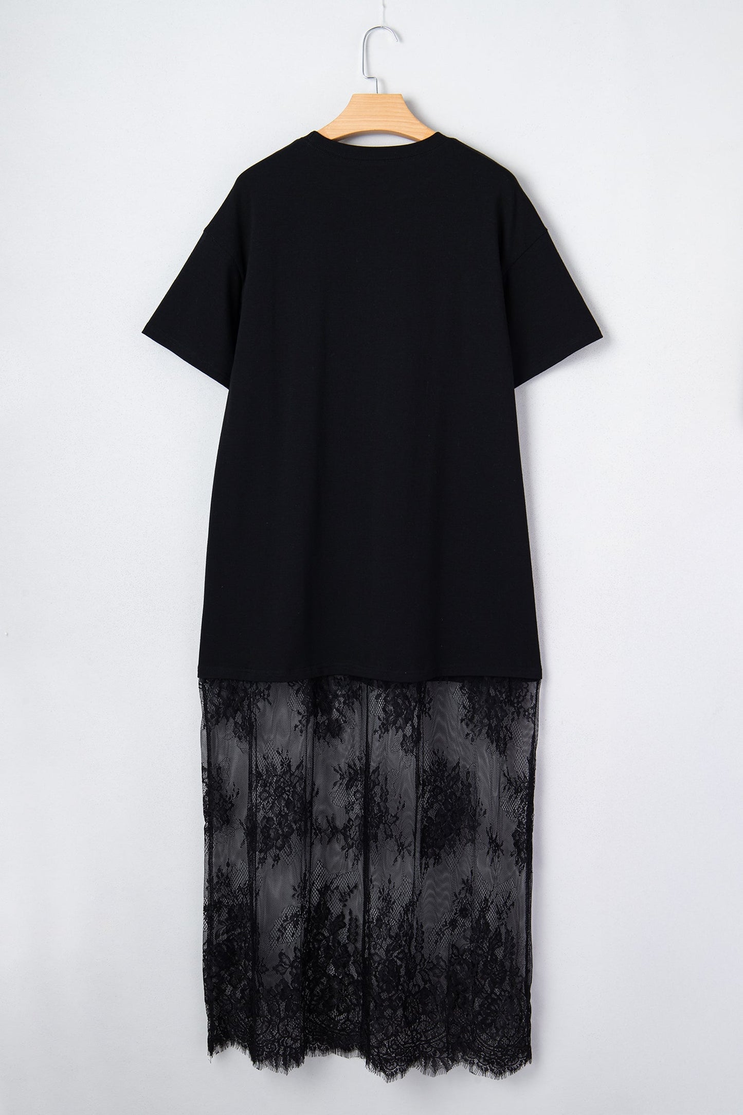 Floral Patchwork Short Sleeve Loose Maxi Dress