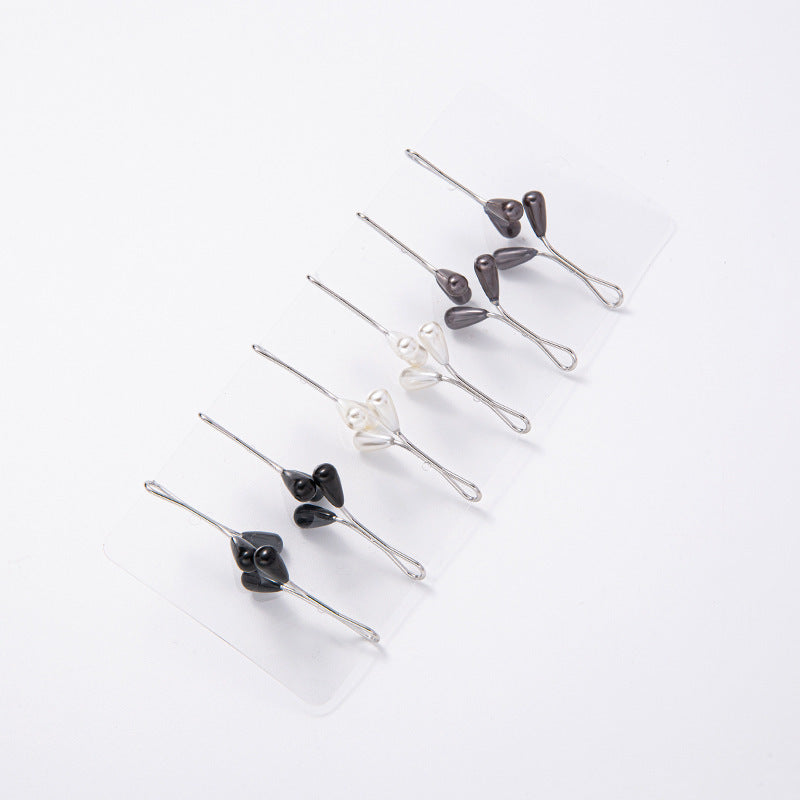 Pearl Pendant U-shaped Headscarf Pin