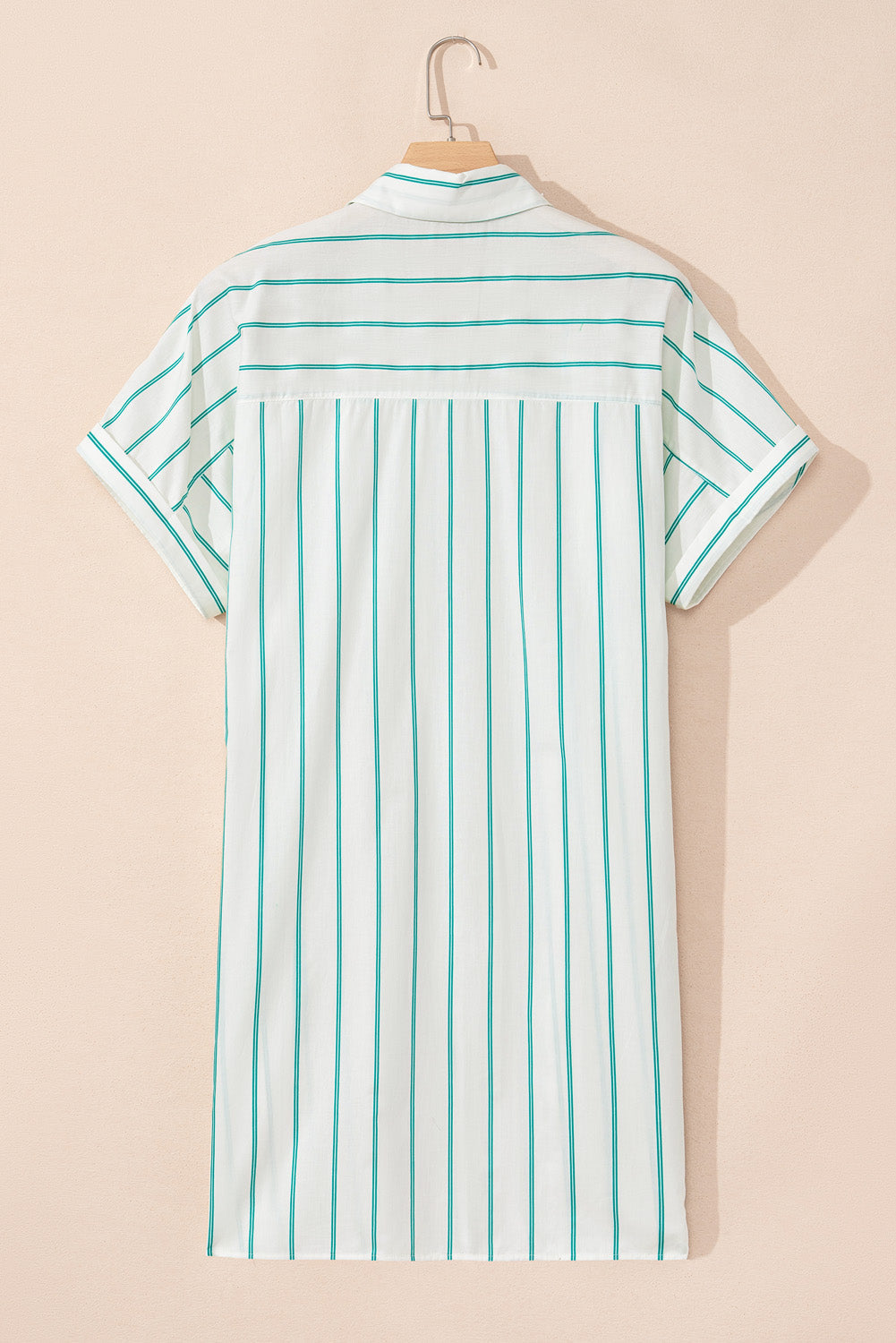 Plus Size Stripe St. Patrick's Day Button-Front Dress