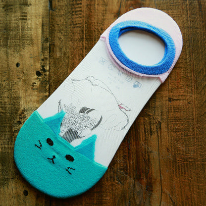 Cartoon Crystal Transparent Ankle Socks