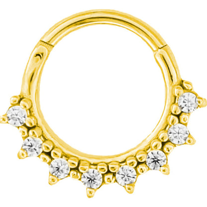 Lace Inlaid Zircon Nose Ring