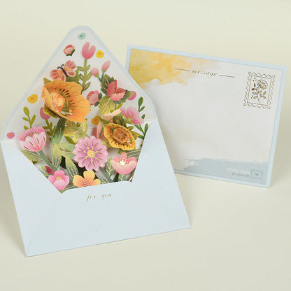 Middle Blossom 3D Greeting Card