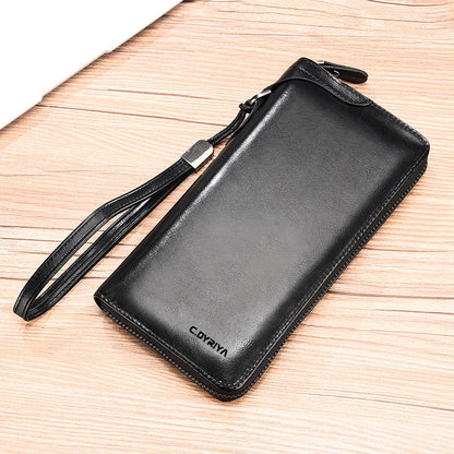 Multifunctional Men's Long Zip Wallet
