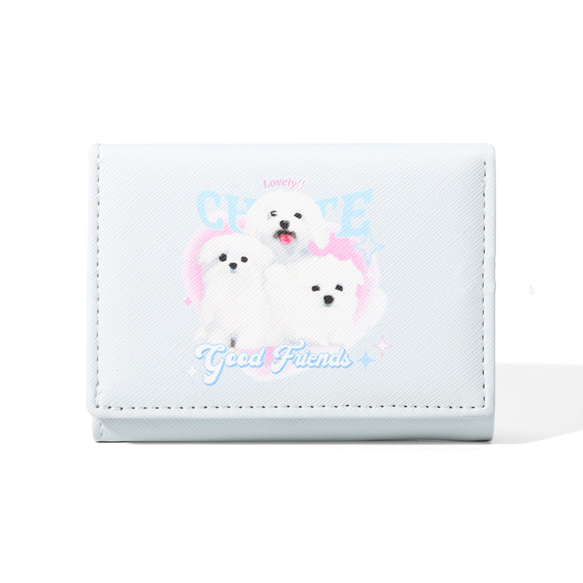 Cute Fashion Card Holder Cross Pattern, Three-fold