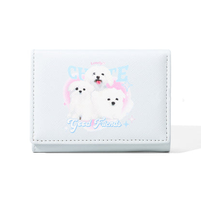 Cute Fashion Card Holder Cross Pattern, Three-fold