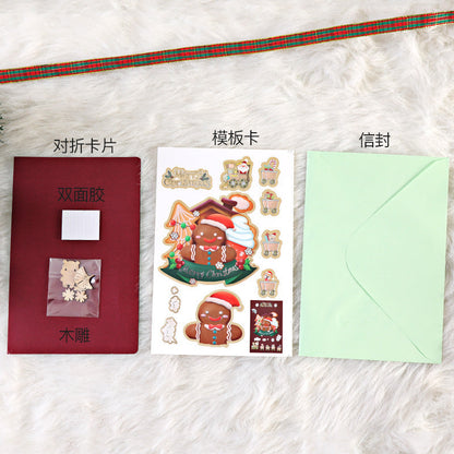 DIY Christmas Cartoon Greeting Card