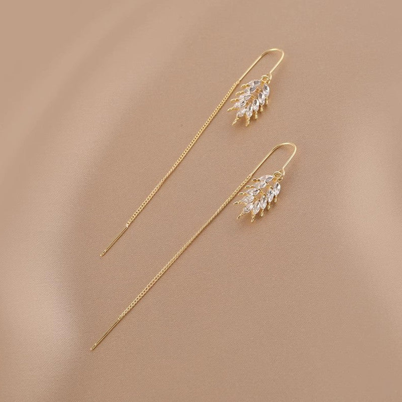 Rich Descendants Tassel Ear String Earrings