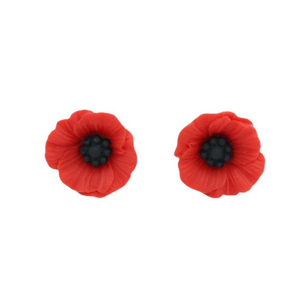 Poppy Flower Commemorative Brooch