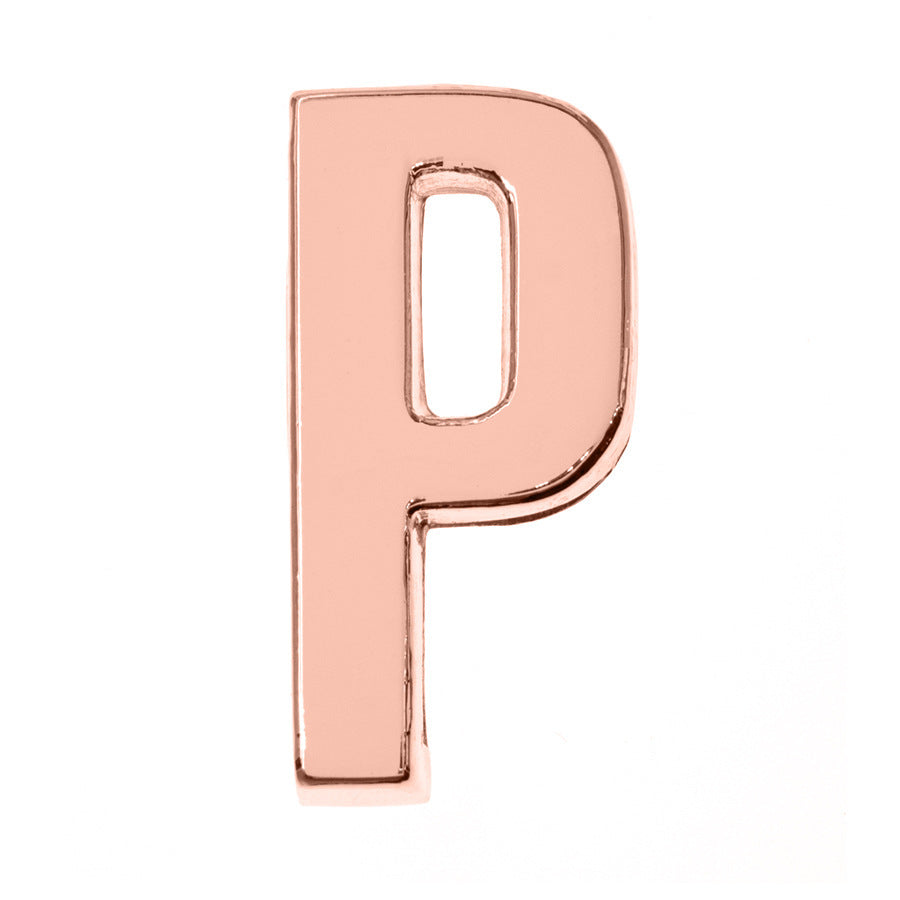 DIY Letter Keychain Glossy Ornament Accessories