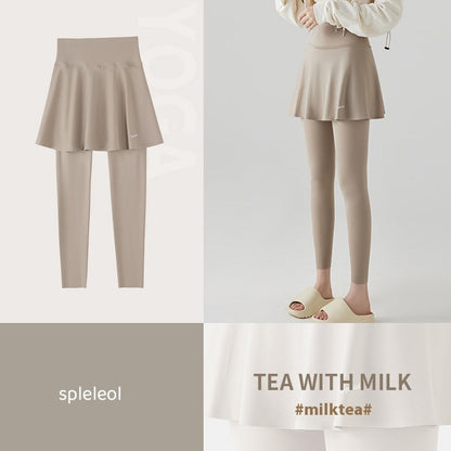 High Waist Yoga Culottes Skort