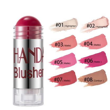 Shimmer Blush Stick: Cheek & Face Highlighter Contour Cream