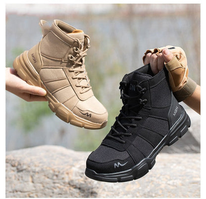 Labor Protection Shoes Anti-smash Anti-puncture Protective Shoes High Top