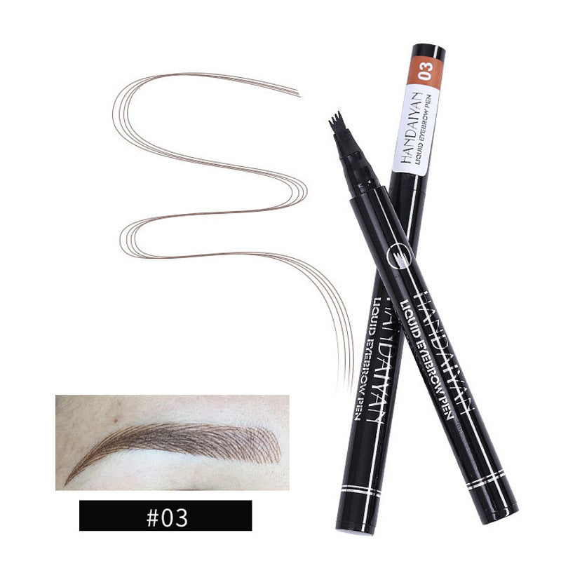 Four-Head Liquid Tattoo Eyebrow Pencil