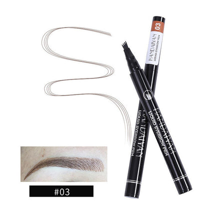 Four-Head Liquid Tattoo Eyebrow Pencil