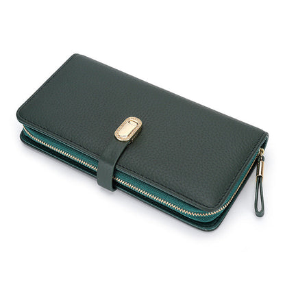 Large Capacity Zipper Handbag with Phone Holder