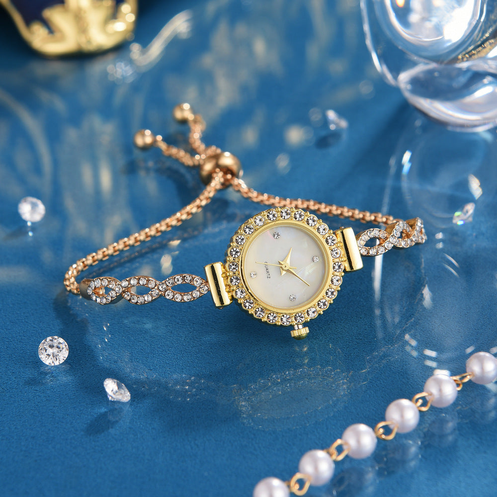 Fashion Diamond Women's Quartz Bracelet Watch