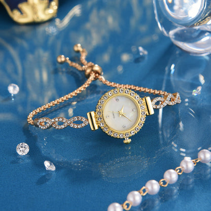 Fashion Diamond Women's Quartz Bracelet Watch