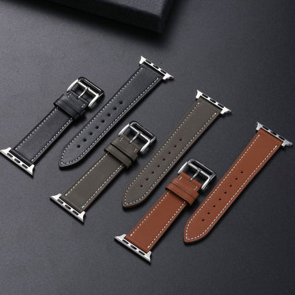 Casual Cow Leather Watch Strap