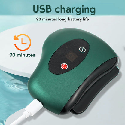 Electric Bianstone Gua Sha Massager with Hot Compress and Vibration