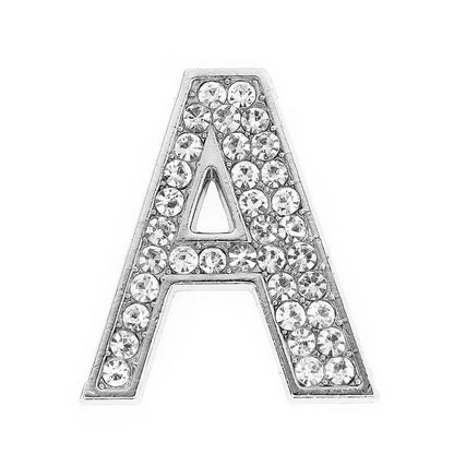 Chrome White Diamond Letters Pet Collar Beads