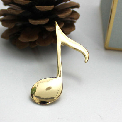 Simple Natural Musical Note Pin Brooch